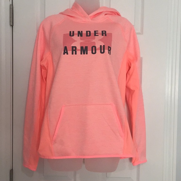 peach under armour hoodie